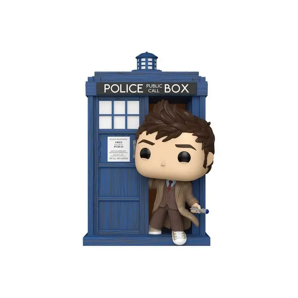 Doctor Who POP! Rides Deluxe Vinyl Figur Tenth Doctor with TARDIS 9 cm