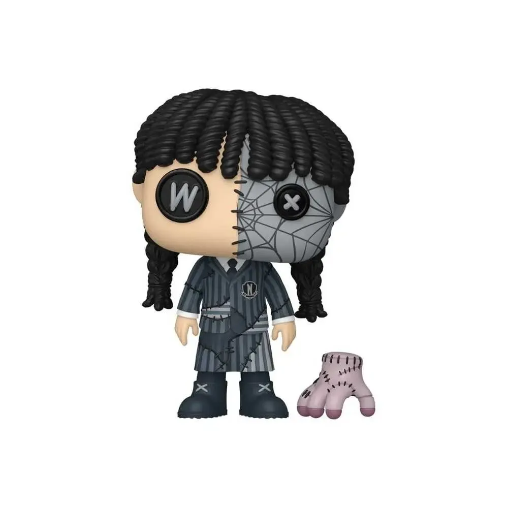Wednesday POP! Televison Vinyl Figur Patchwork: Wednesday with Thing 9 cm