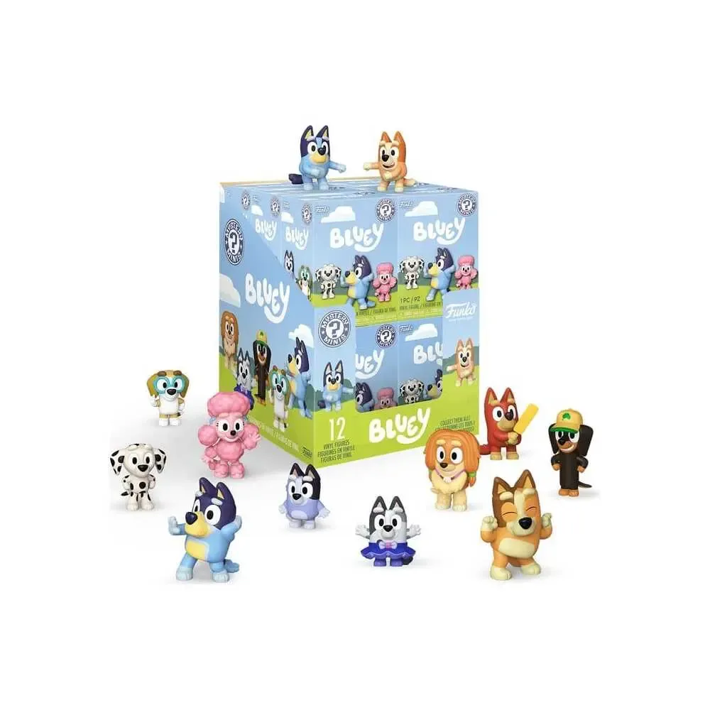 Bluey Mystery Minis Minifiguren 5 cm Bluey Display (12)