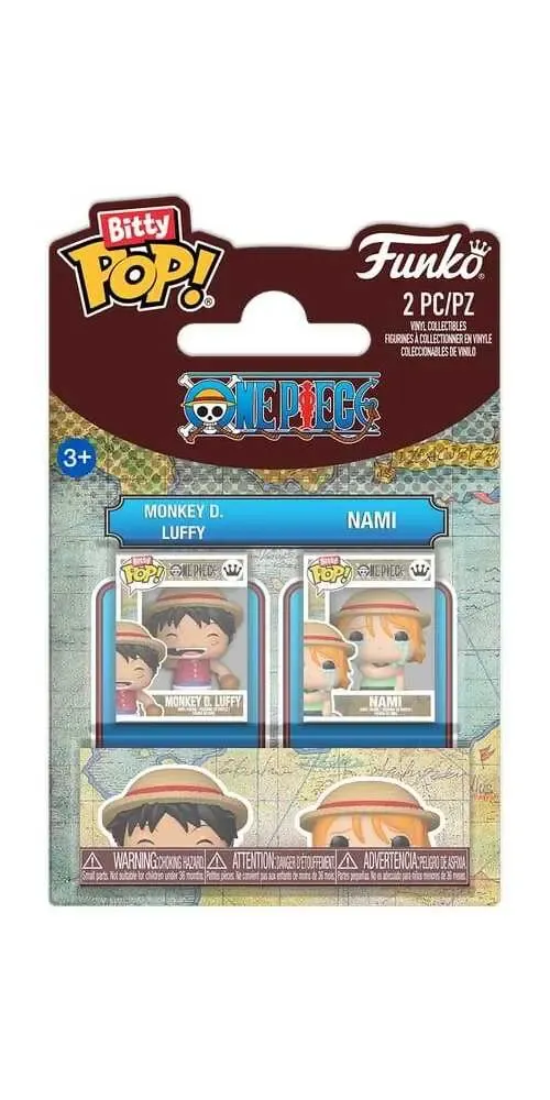 One Piece POP! Vinyl Figuren 2er-Pack Monkey D. Luffy & Nami 2 cm