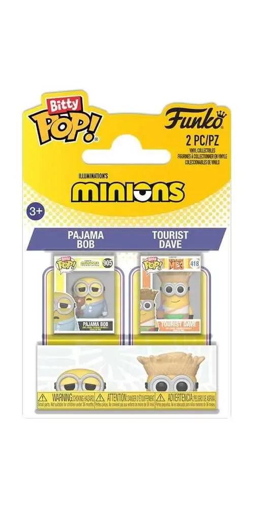 Minions POP! Vinyl Figuren 2er-Pack Pajama Bob & Tourist Dave 2 cm