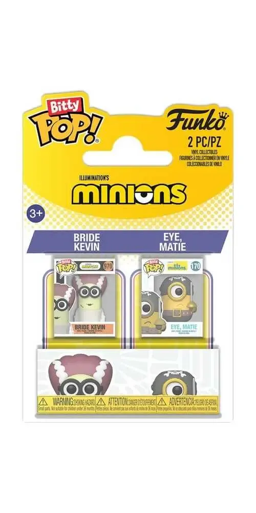 Minions POP! Vinyl Figuren 2er-Pack Bride Kevin & Eye, Matie 2 cm