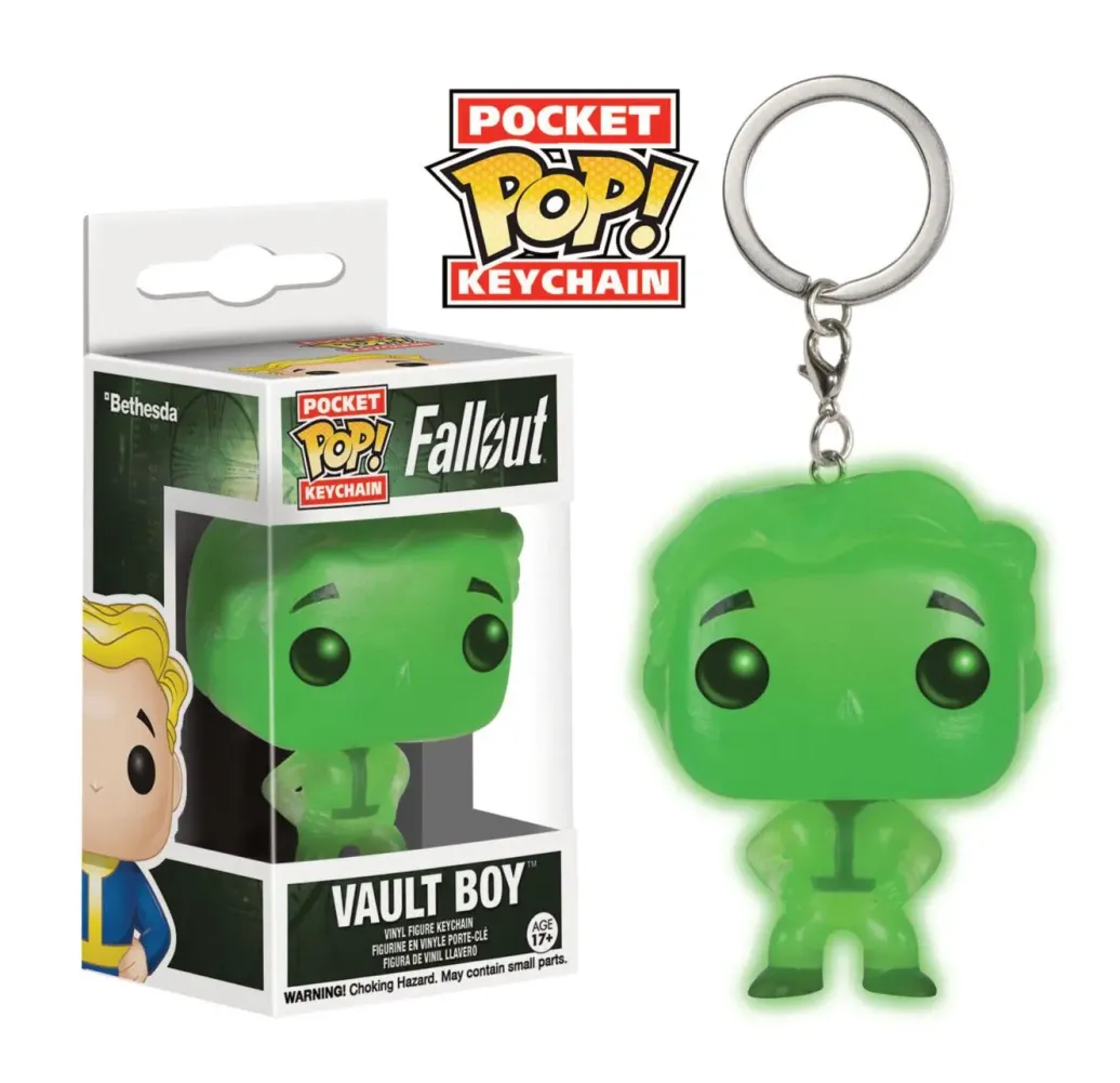 Funko Fallout Pocket Vault Boy POP! Schlüsselanhänger Glow In The Dark 4 cm