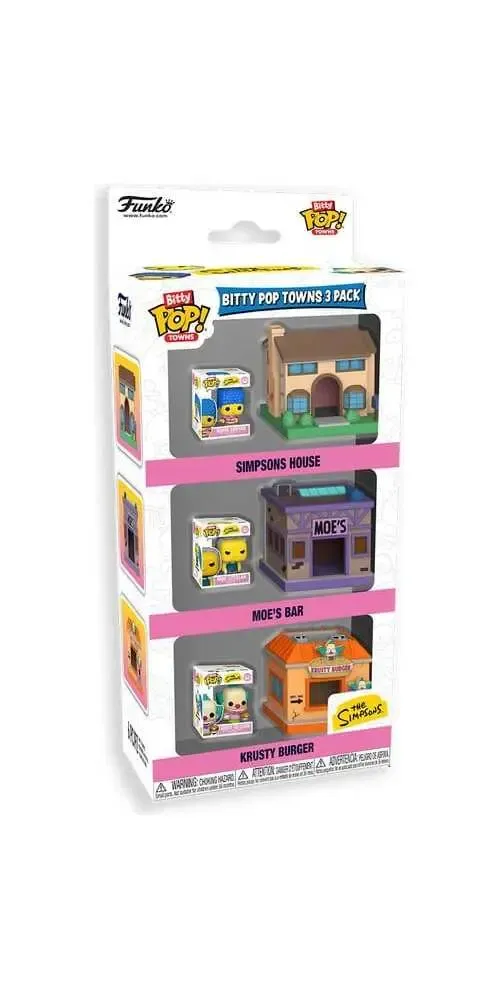 Die Simpsons Bitty POP! Towns Vinyl Figuren 3er-Pack Springfield