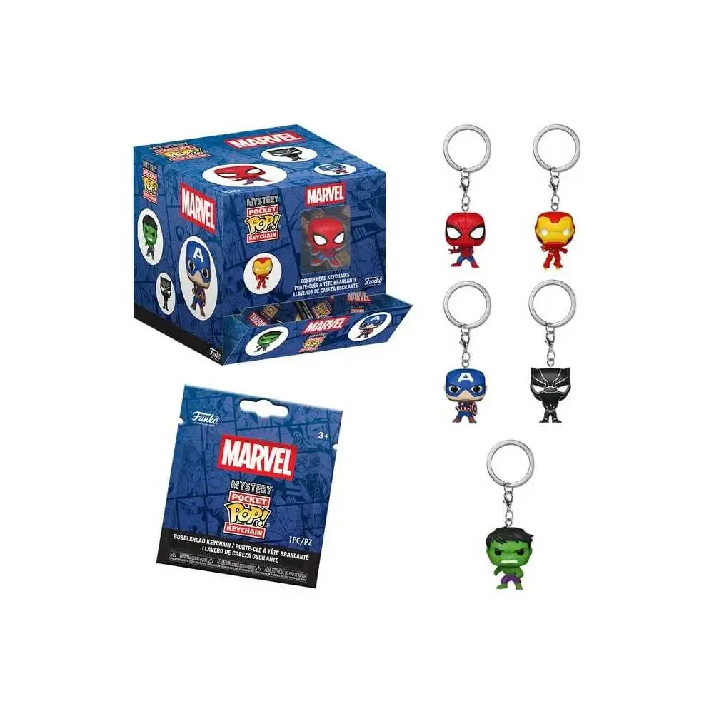Marvel Comics POP! Vinyl Schlüsselanhänger 4 cm Display (12)