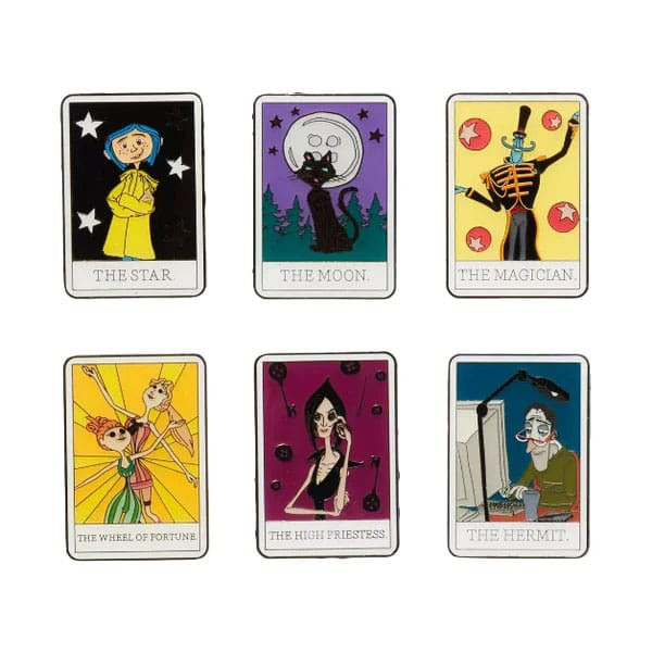 Coraline by Loungefly Ansteck-Pins Blind Box Character Tarot Card Display (12)