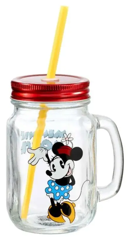 Disney Minnie Maus Mason Jar Glas