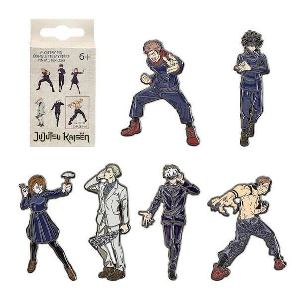 Jujutsu Kaisen by Loungefly Ansteck-Pins Blind Box Multi Char Action Stockings (12)