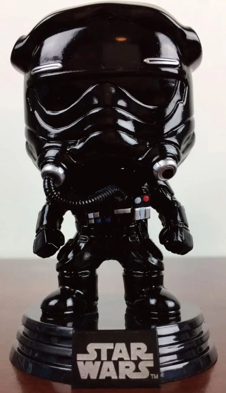 Star Wars Tie Fighter Pilot POP! Figur Black Chrome 9 cm