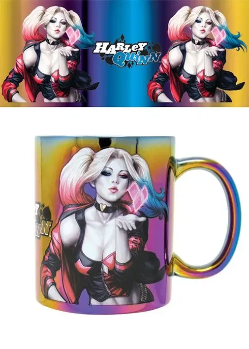 Harley Quinn Kiss Metallic Tasse