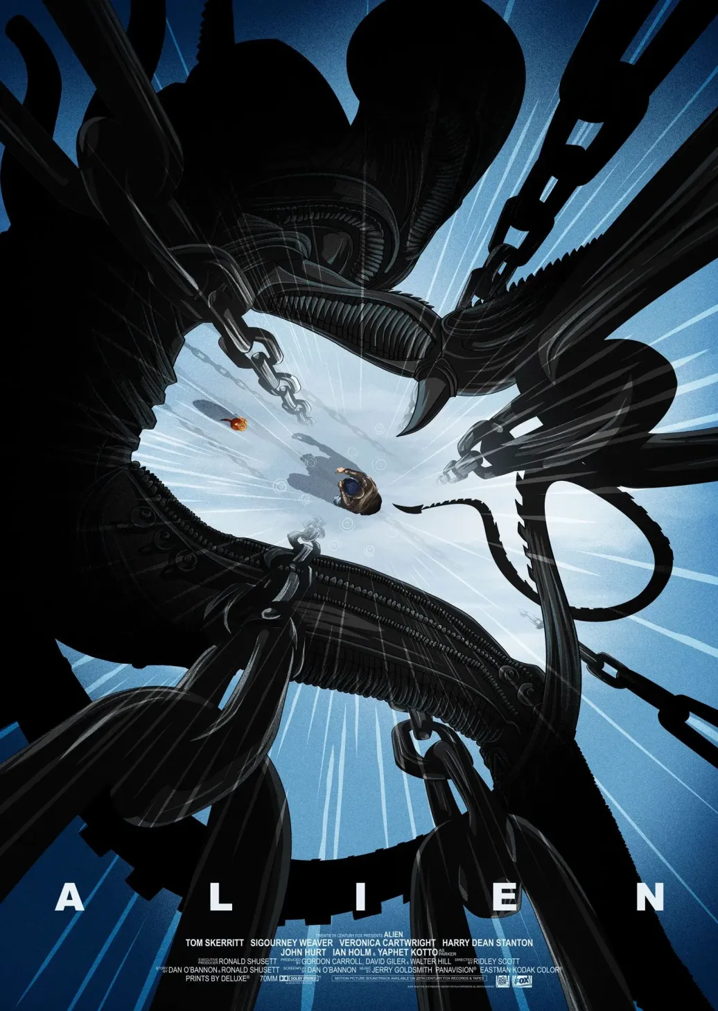 Alien Kunstdruck Attack 42 x 30 cm