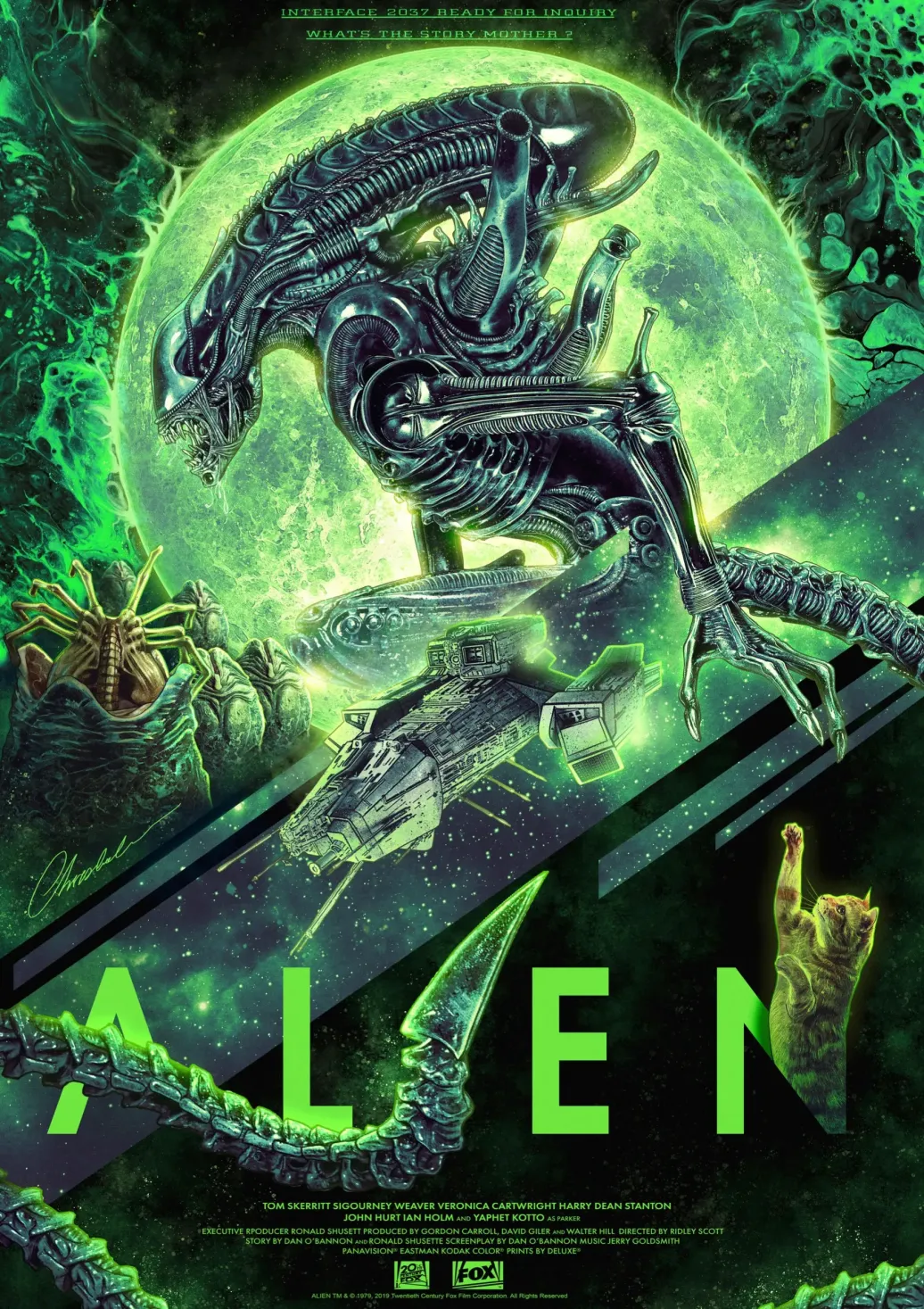 Alien Kunstdruck Interface 2037 42 x 30 cm