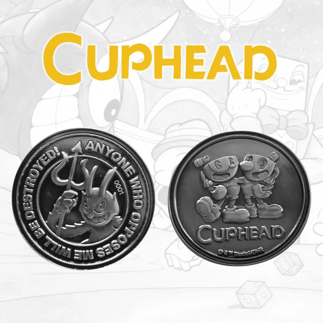 The Devil, Cuphead & Mugman Sammelmünze Limited Edition