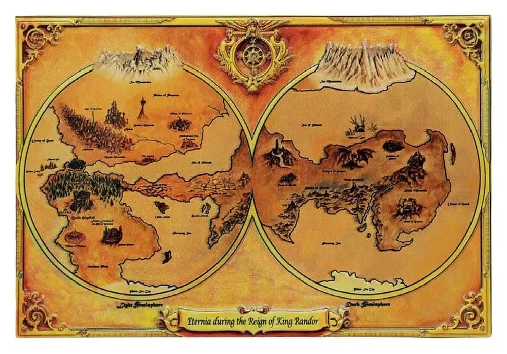 Masters of the Universe Replik Metal Map of Eternia Limited Edition 10 x 15 cm