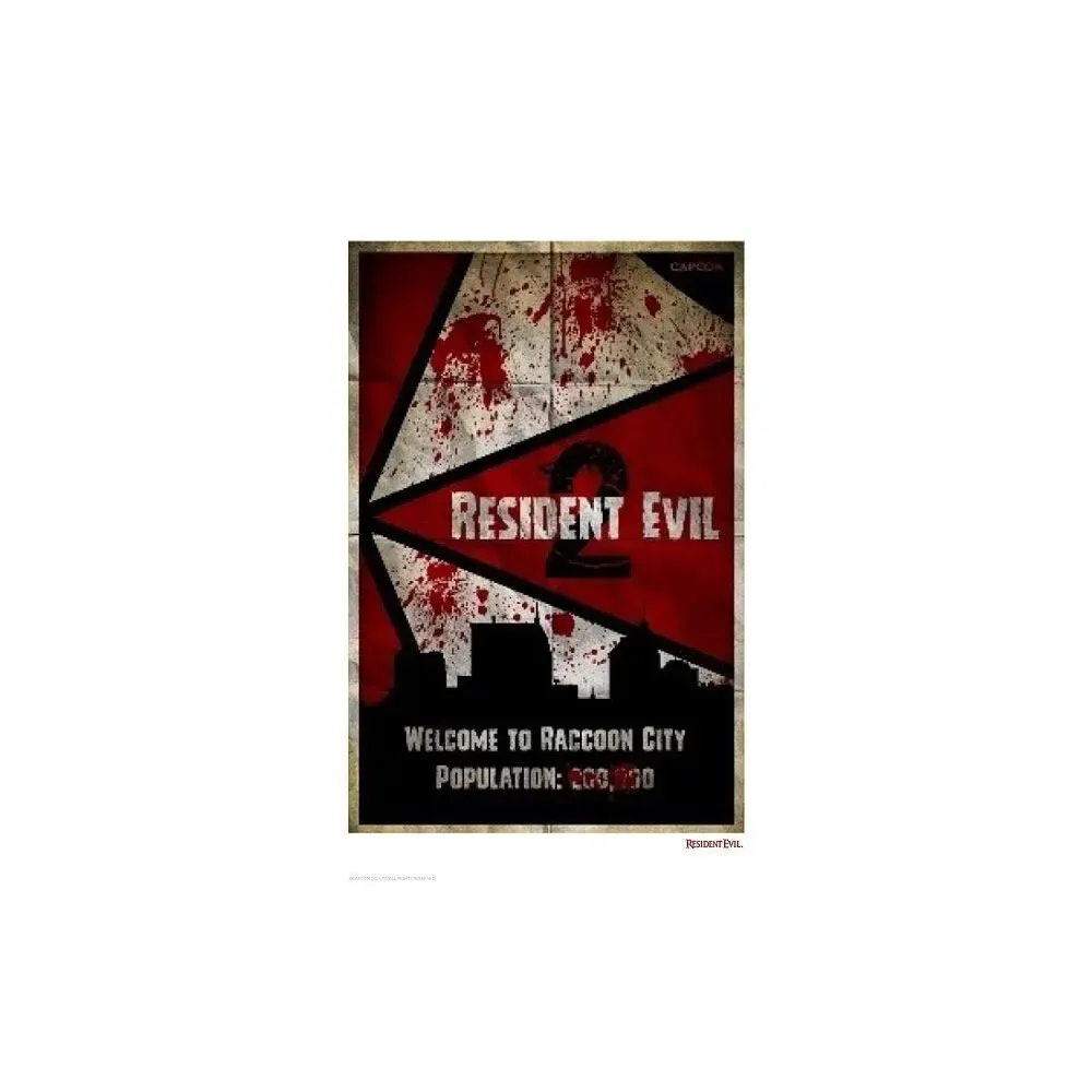 Resident Evil 2 Kunstdruck Welcome To Raccoon City 42 x 30 cm
