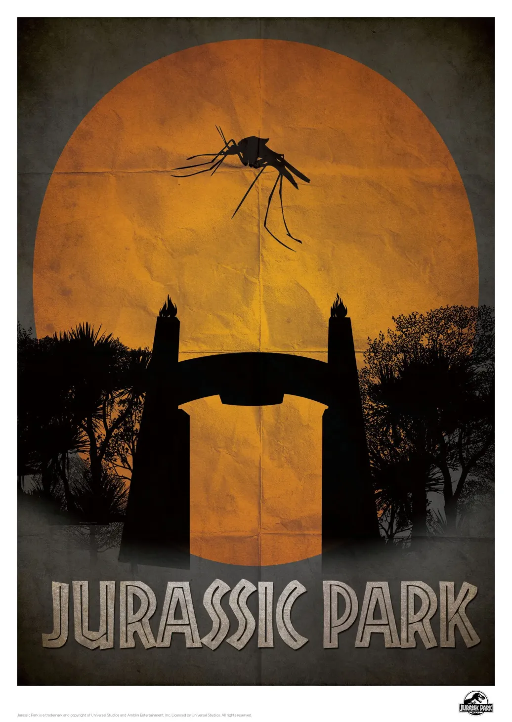 Jurassic Park Kunstdruck Gate 42 x 30 cm