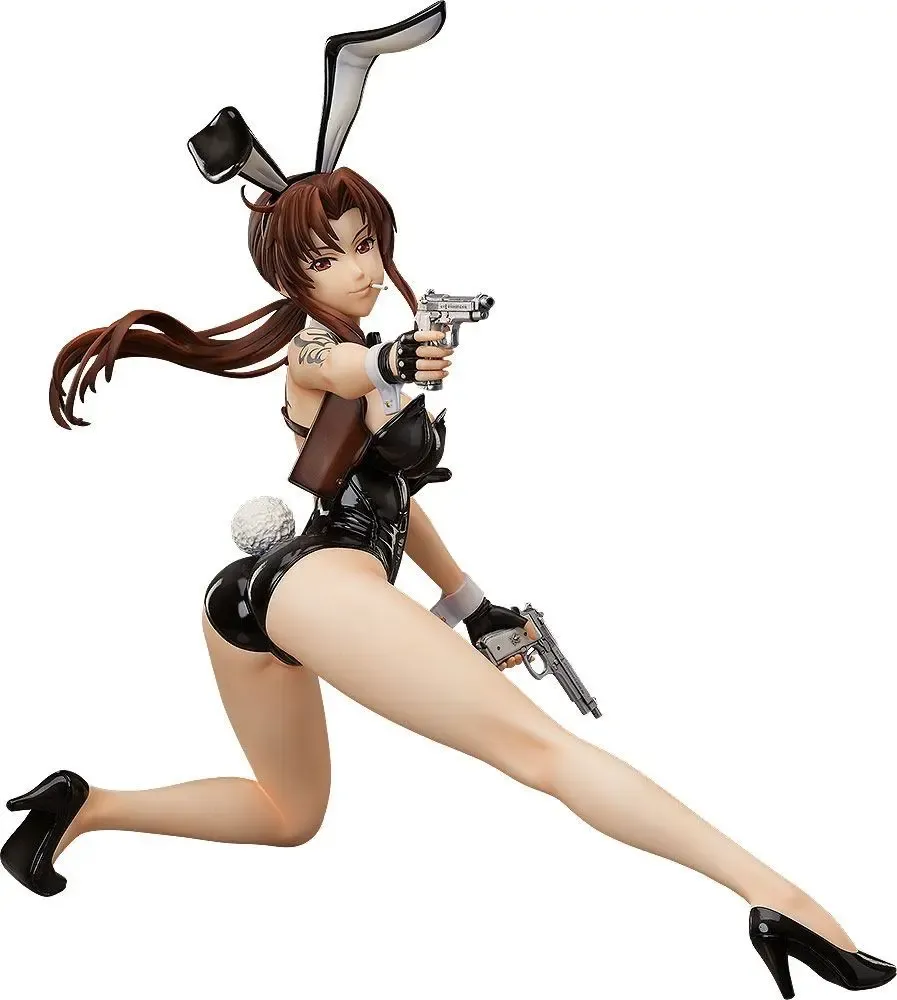 Black Lagoon PVC Statue 1/4 Revy Bare Leg Bunny Version 35 cm
