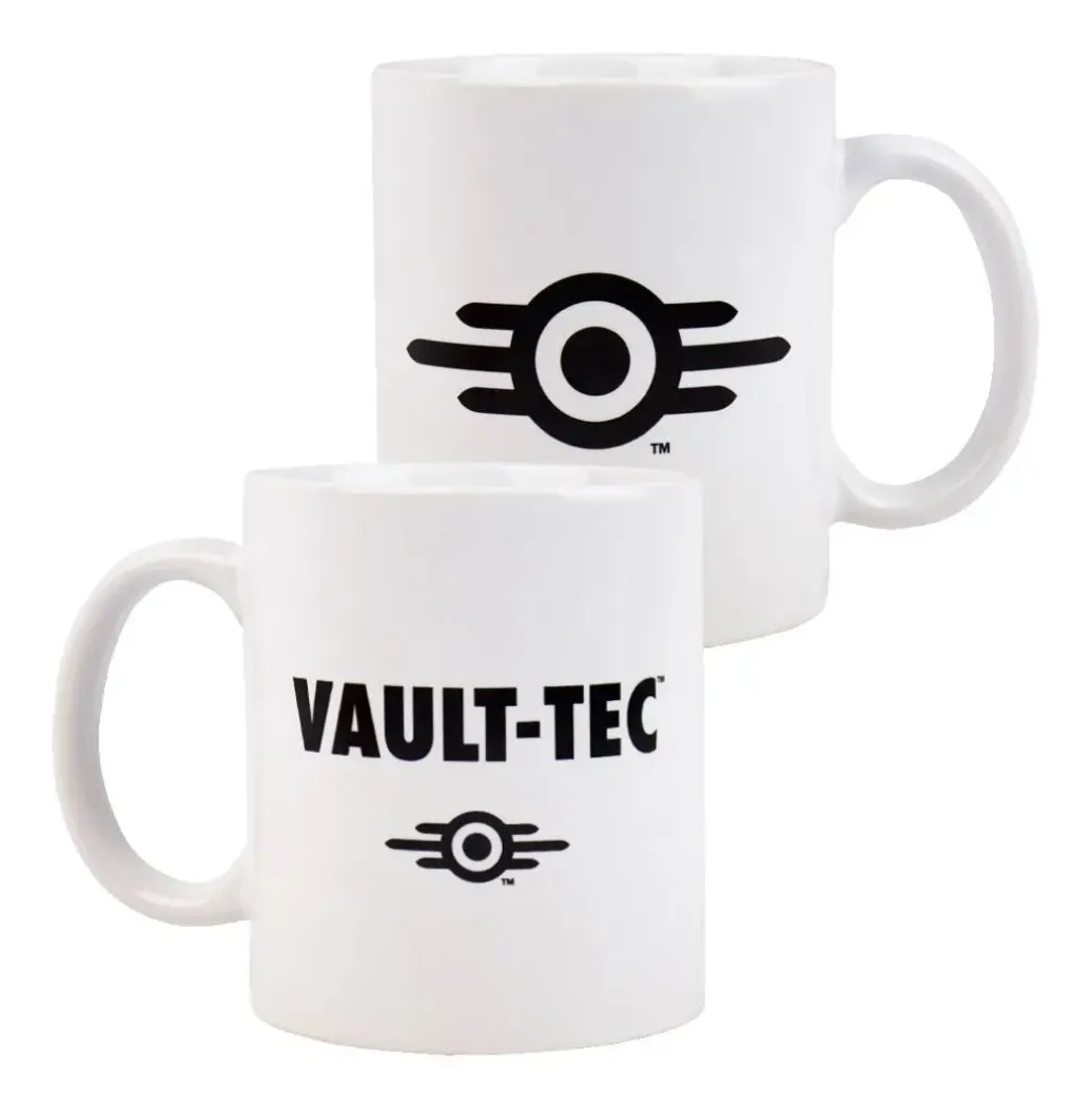 Fallout Tasse Vault-Tec Logo White