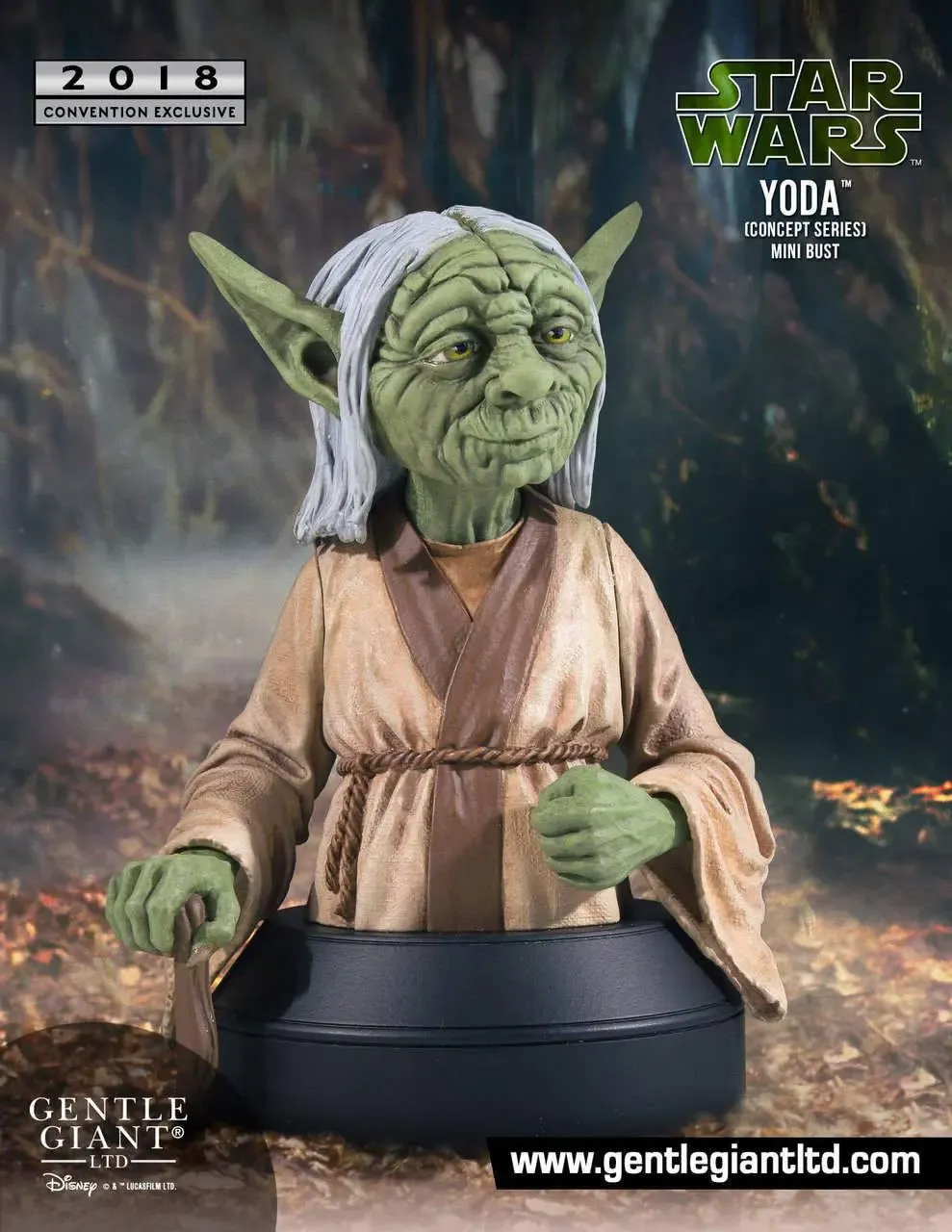Star Wars Büste 1/6 Yoda Concept Series SDCC 2018 Exclusive 16 cm