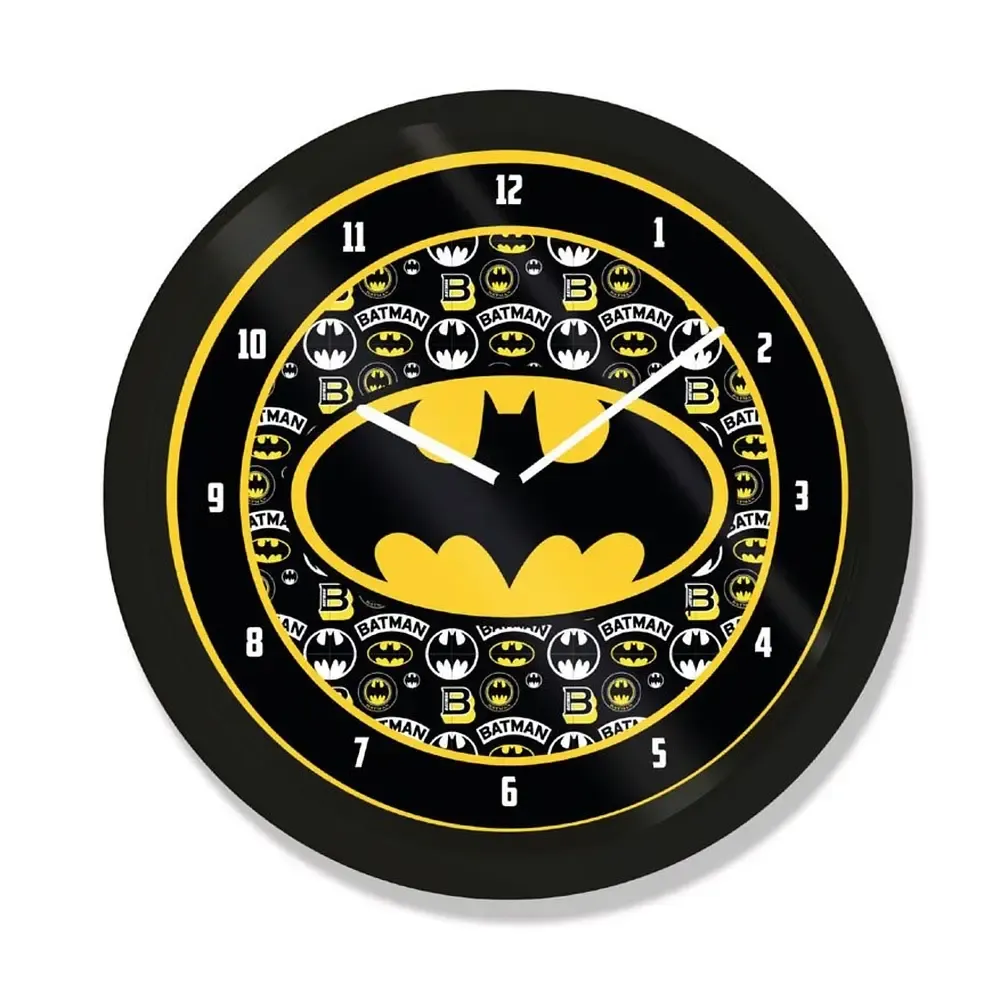 Batman Wanduhr Logo