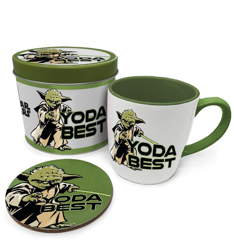 Star Wars Tasse mit Untersetzer Yoda Best