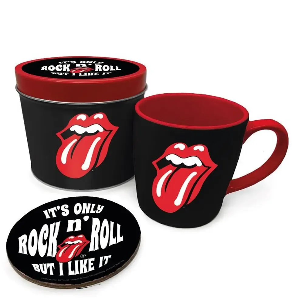 The Rolling Stones Tasse mit Untersetzer It's Only Rock N Roll