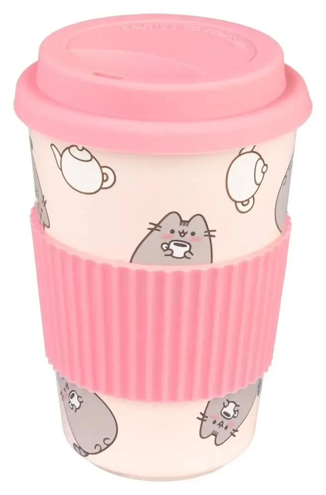 Pusheen Keramikbecher mit Deckel 400 ml
