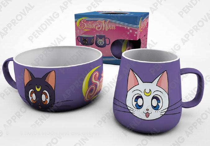 Sailor Moon Frühstücks-Set Luna & Artemis