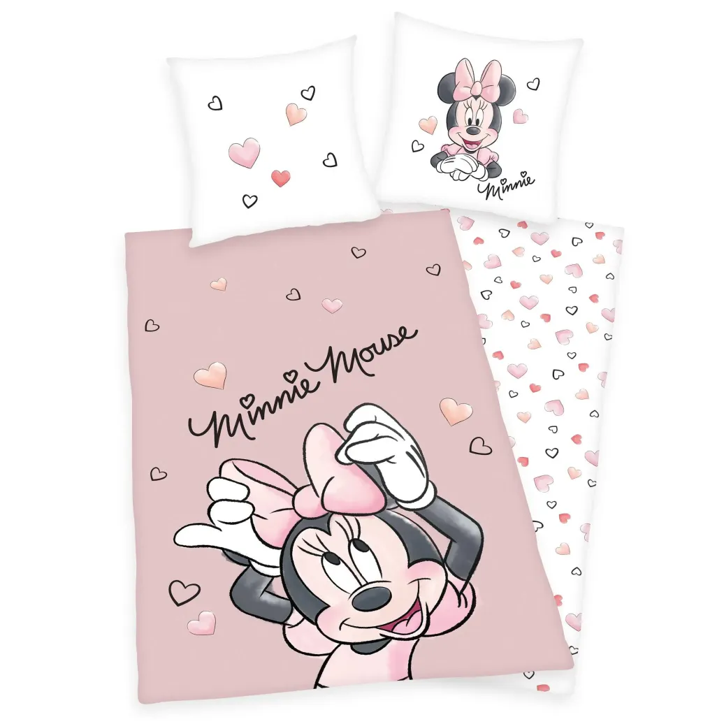 Disney Bettwäsche Minnie Mouse 135 x 200 cm / 80 x 80 cm