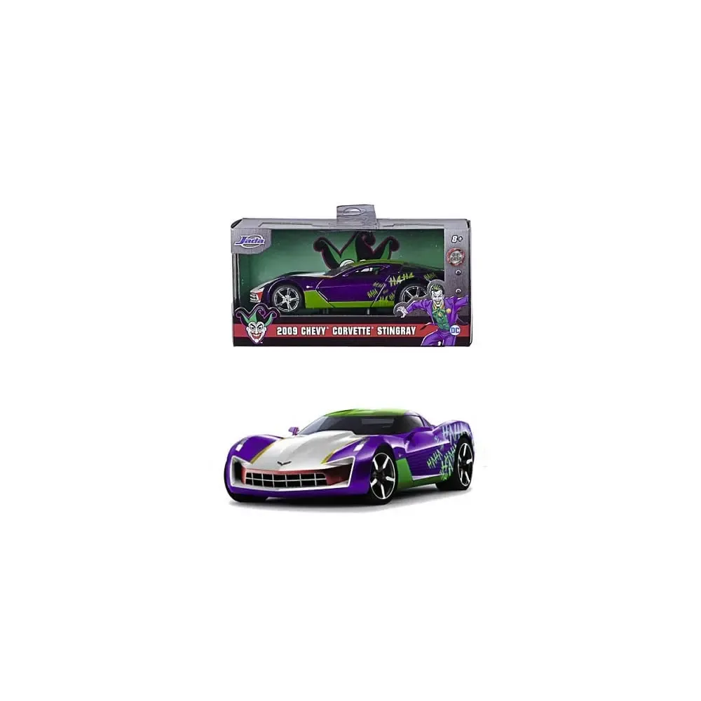 DC Comics Diecast Modelle 1/32 Joker 2009 Chevy Corvette Stingray Display (6)