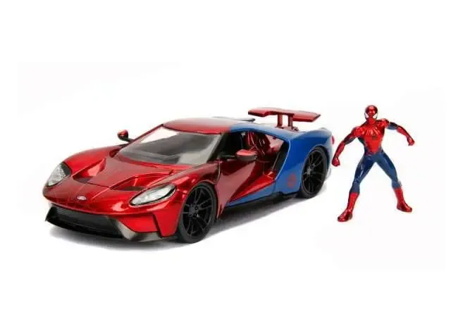Marvel Diecast Modell 1/24 Spider-Man & 2017 Ford GT