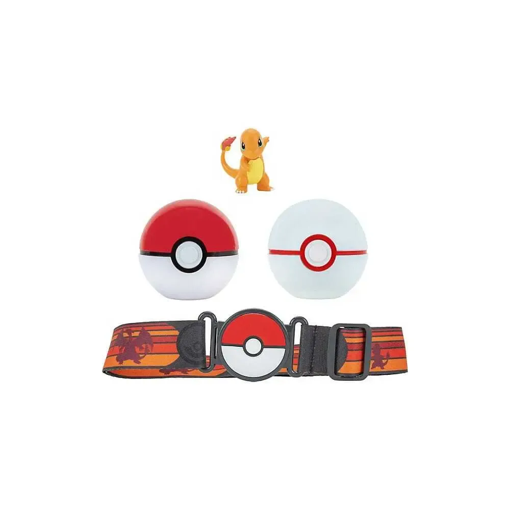 Pokémon Clip'n'Go Poké Gürtel Set Pokéball, Luxusball & Glumanda
