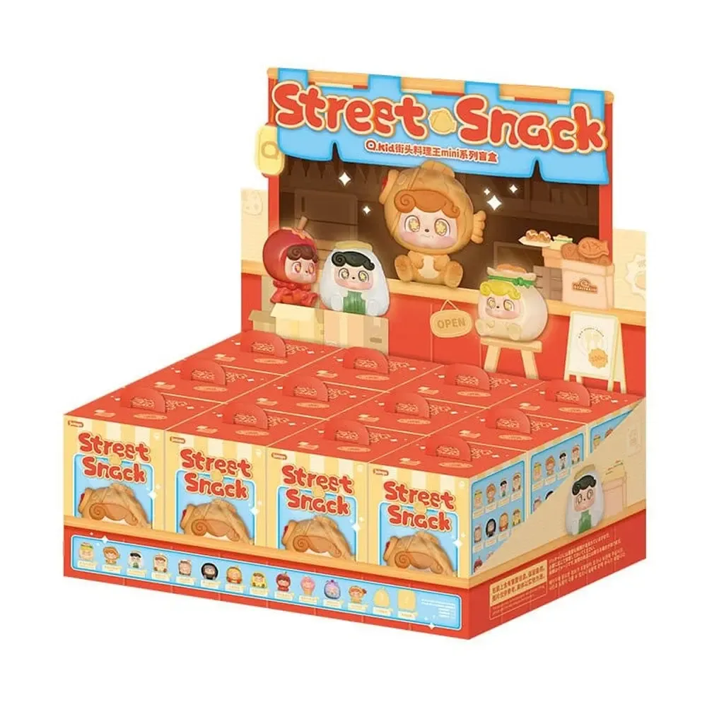 QKid: Street Snack Series Blind Box Figur 5 cm Display (12)