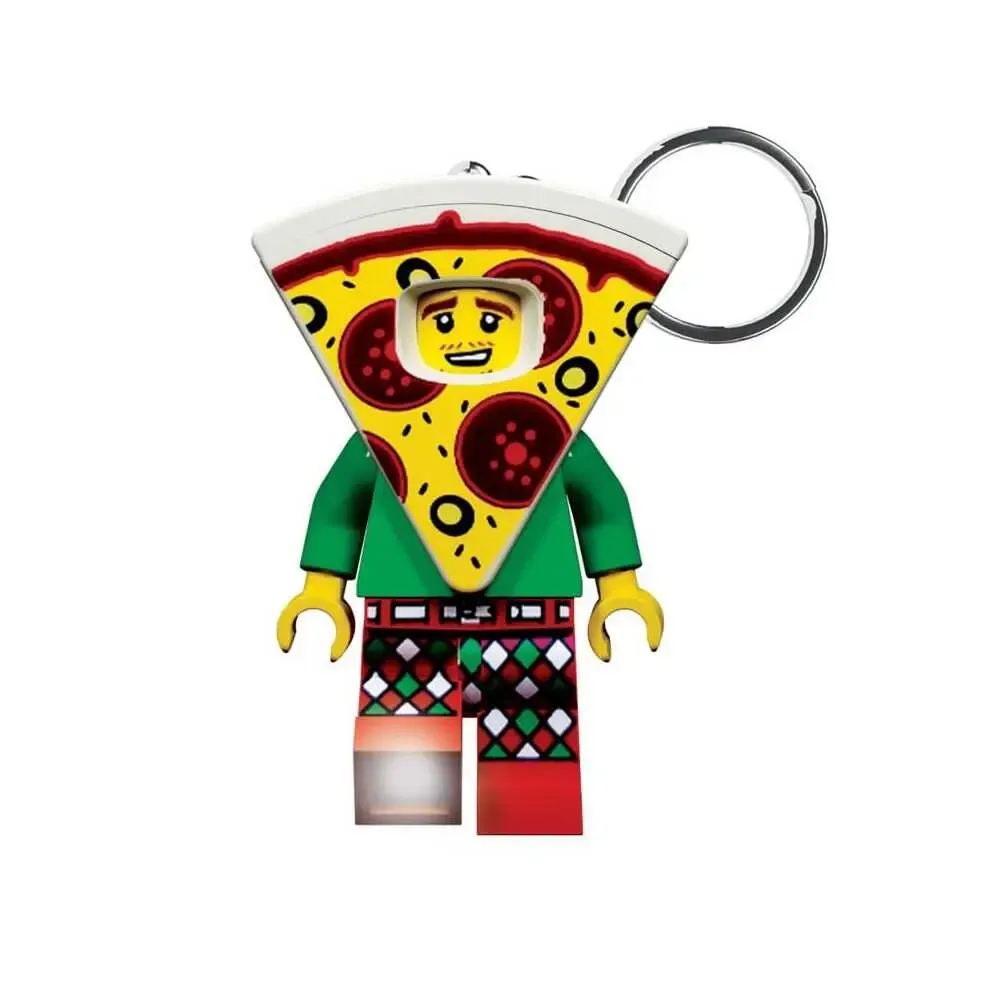 LEGO Schlüsselanhänger mit Leuchtfunktion Pizza 8 cm