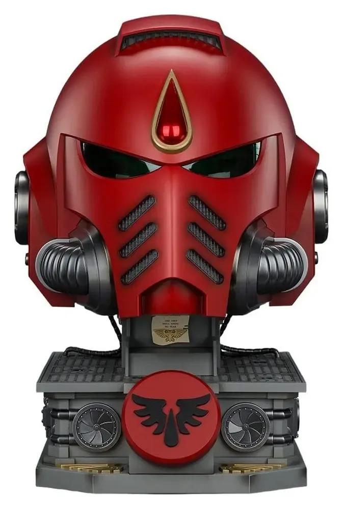Warhammer Replik Blood Angels MkX Helm & Displayständer 44 cm