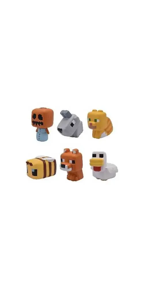 Minecraft Squishme Anti-Stress-Figuren 6 cm Serie 3 Display
