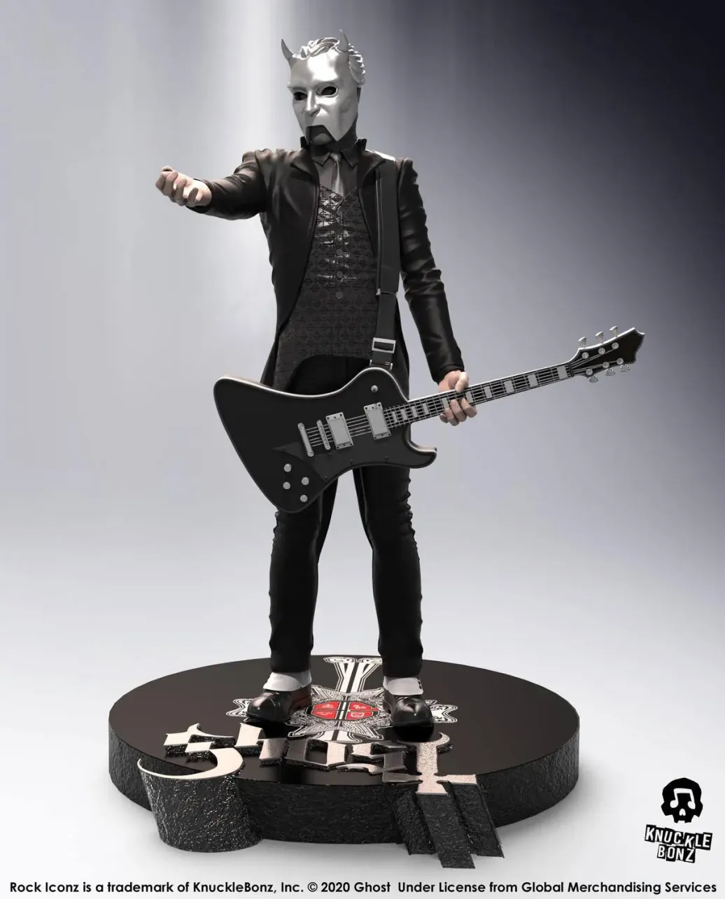 Ghost Nameless Ghoul Rock Iconz Statue Black Guitar 22 cm Limited Edition