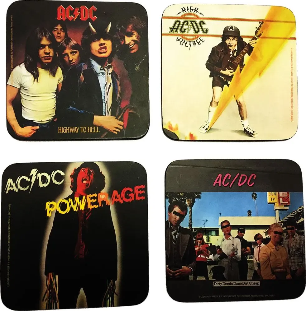 AC/DC Untersetzer Pack (4)