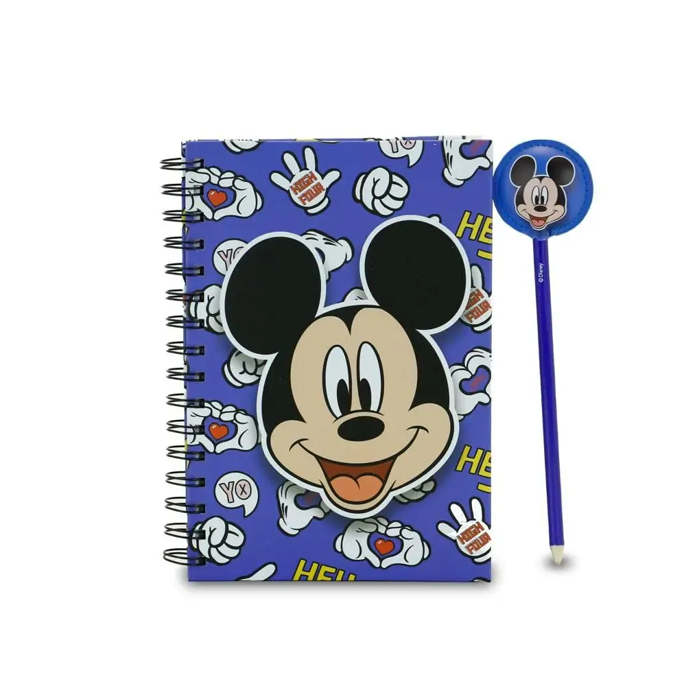 Disney Notizbuch mit Kugelschreiber Mickey Grins