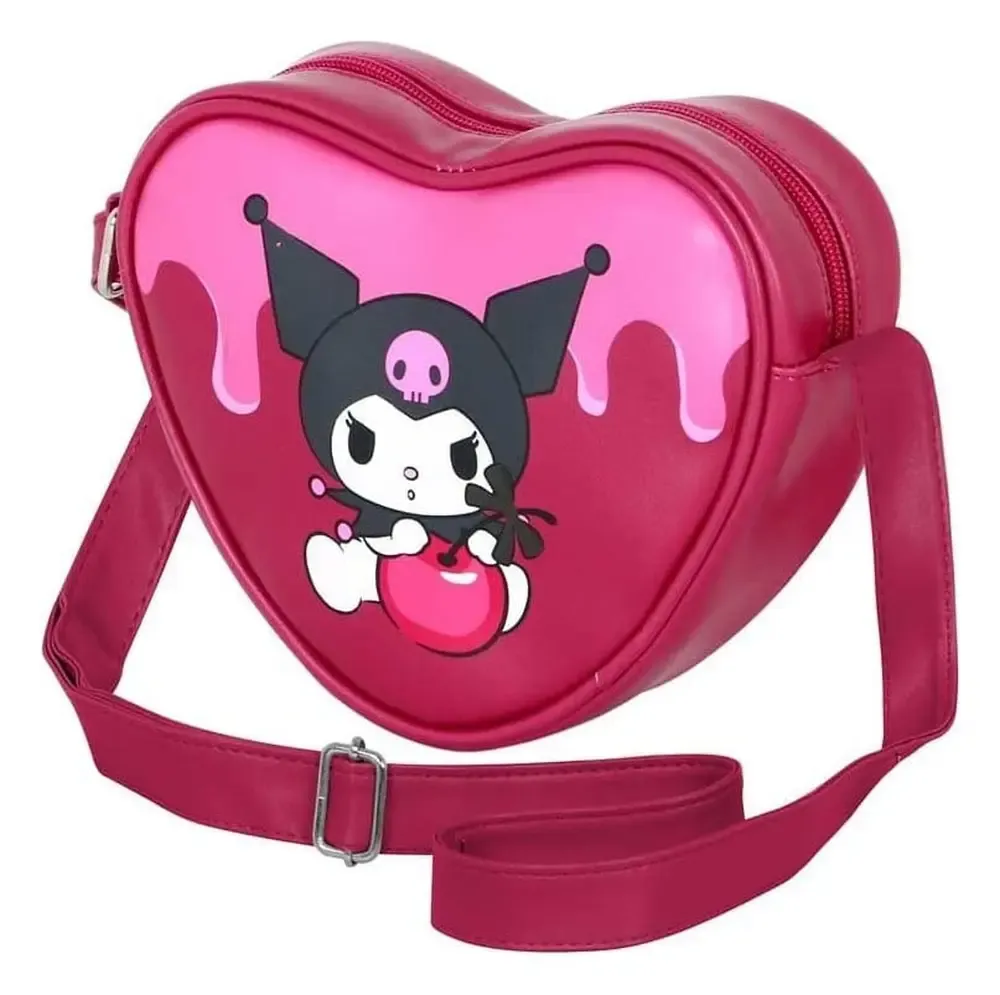 Sanrio Casual Heart Schultertasche Kuromi Cherry