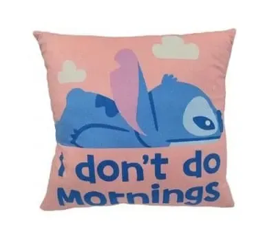 Lilo & Stitch Kissen Stitch I don't do mornings 40 cm