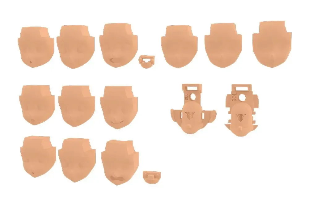 Megami Device M.S.G 05 Zubehör Set Face Sol Skin Color D