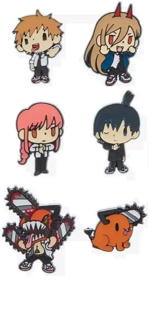 Chainsaw Man by Loungefly Ansteck-Pins Blind Box Mulit Char Chibi Sortiment (12)