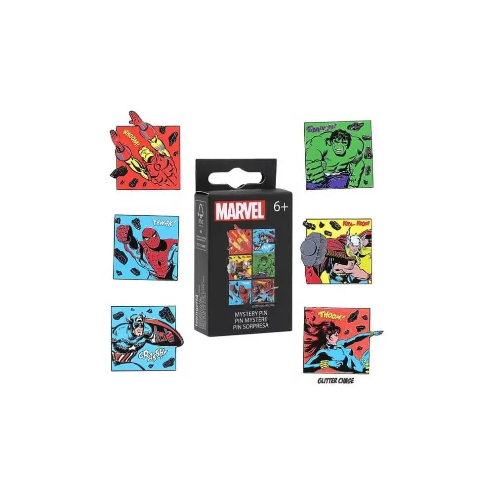 Marvel by Loungefly Ansteck-Pins Classic Avengers Blind Display (12)