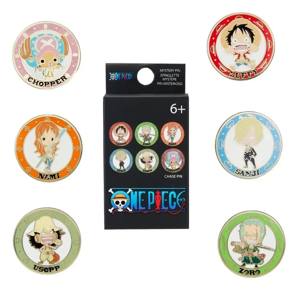 One Piece by Loungefly Ansteck-Pins Chibi Blind Box Sortiment (12)