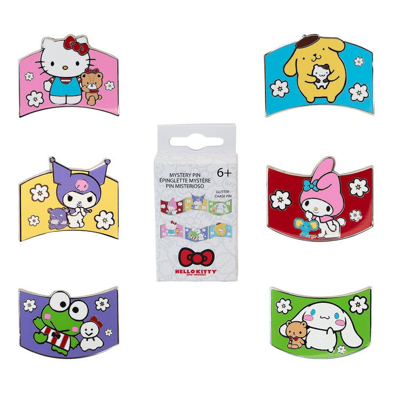 Sanrio by Loungefly Ansteck-Pins Sanrio & Friends Color Block Blind Box Sortiment (12)