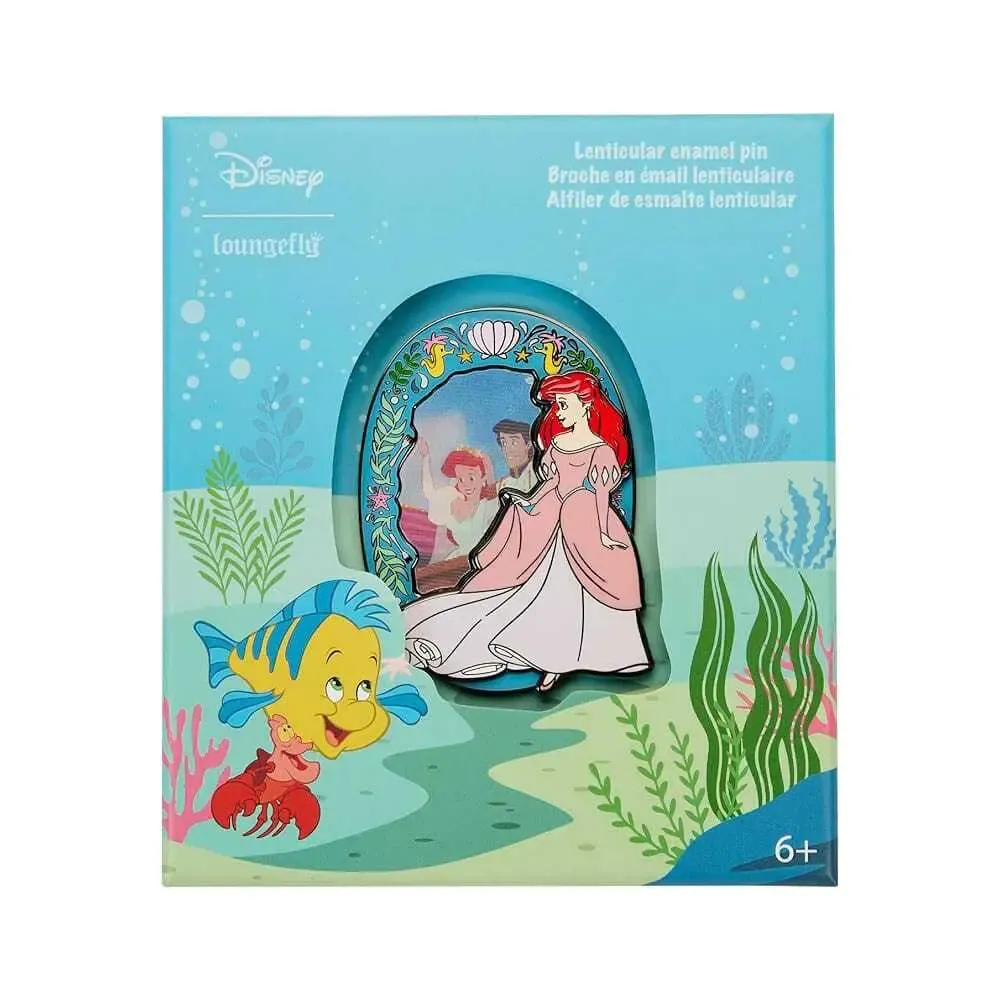 Disney by Loungefly Sliding Enamel Pin Ansteck-Pin The Little Mermaid Princess Limited Edition 8 cm