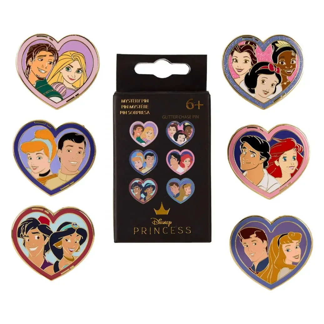 Disney by Loungefly Ansteck-Pins Blind Box Princess & Prince Sortiment (12)
