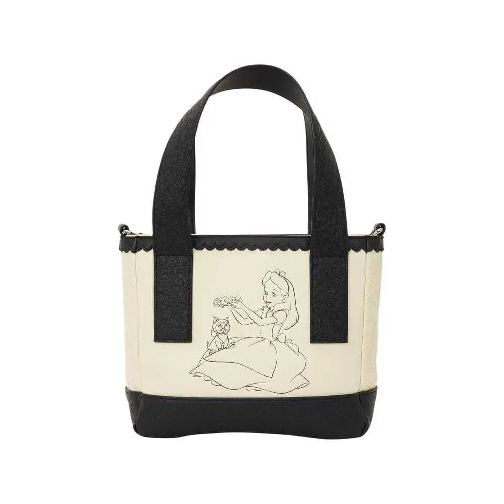 Alice in Wonderland Mini Tote Crossbody Bag