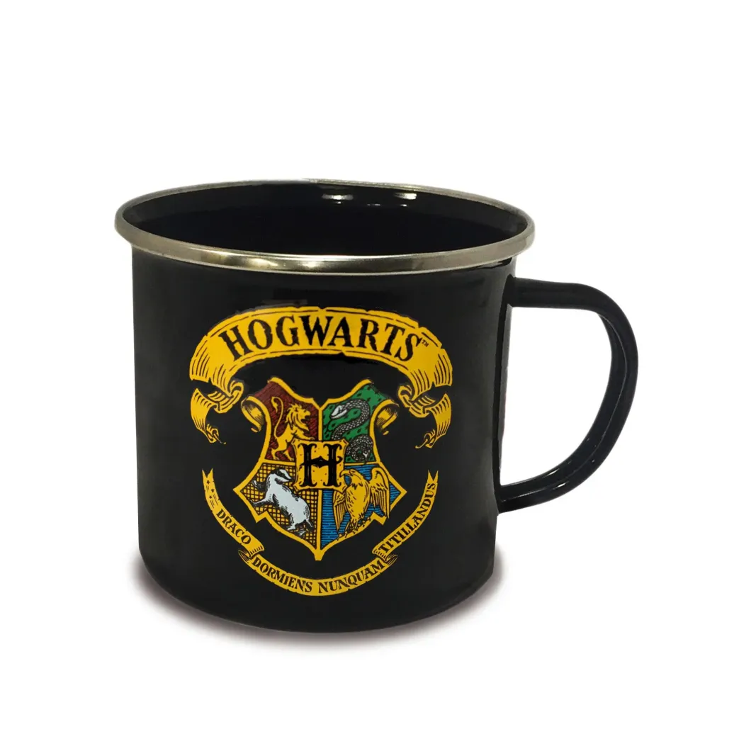 Harry Potter Emaille Tasse Hogwarts Logo
